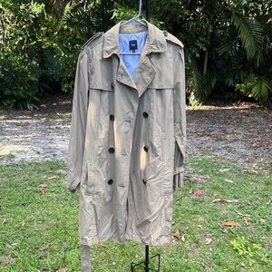 GAP Double-Breasted Beige Trench Coat